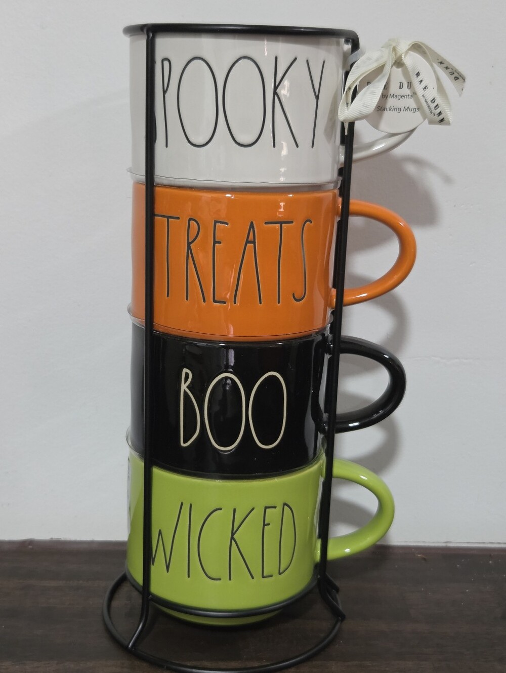 Rae Dunn Stackable Halloween Ceramic Mugs